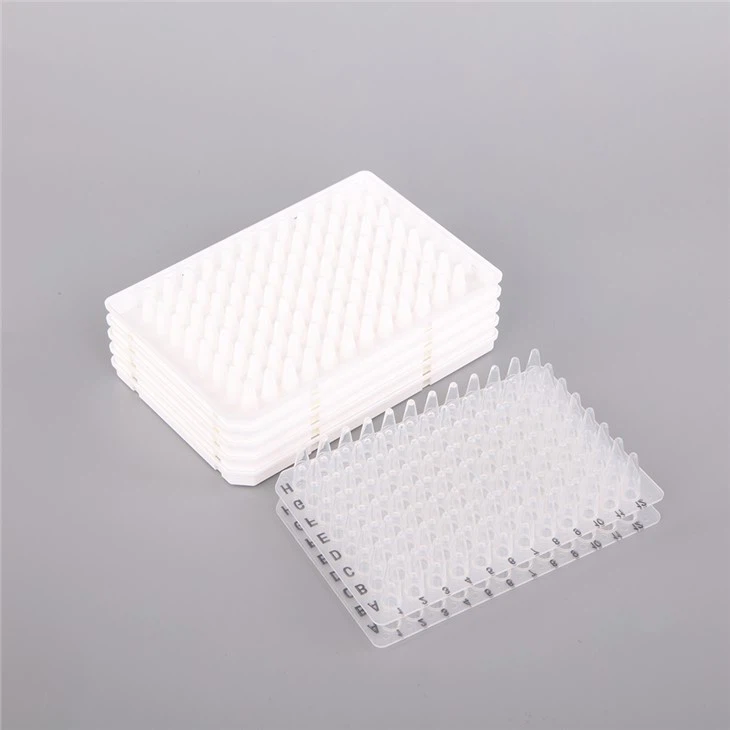 0.1ml 0.2ml Transparent White Half- Skirt Well PCR Plates