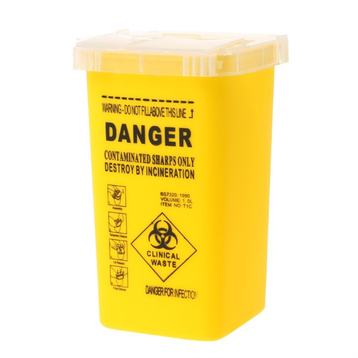 China Disposable Sharps Container Round Sharp Box Medical Waste